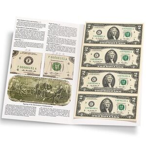 Collectible U.S. Two-Dollar Bill Set